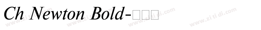 Ch Newton Bold字体转换
